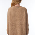 crew neck sweater in baby camel and extrafine merino