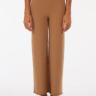 Long straight-cut pants in stretch viscose