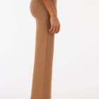 Long straight-cut pants in stretch viscose