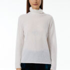 Pull dolcevita blend in Cashmere e Merino Superfine, manica lunga