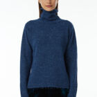 Turtleneck sweater in mélange blend of Cashmere and Lambswool