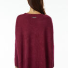 Crew neck sweater in 100% Extrafine Merino with dropped long sleeves