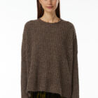 Crew neck sweater in a mix of Cashmere and Lambswool