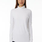 Turtle neck T-shirt in microfiber Jersey