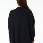 V neck cardigan in 100% Extrafine Merino, long dropped sleeves