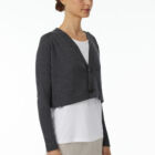 Mini cardigan in Cashmere e Merino Superfine, manica raglan lunga