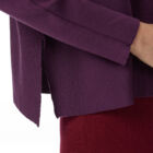 Boat neck sweater in 100% Extrafine Merino, horizontal rib knit,