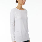 Crew neck T-shirt in microfiber Jersey