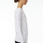 Crew neck T-shirt in microfiber Jersey