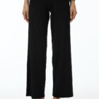 Viscose jersey pant with elastic band at waist, slightly A line.