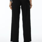 Viscose jersey pant with elastic band at waist, slightly A line.